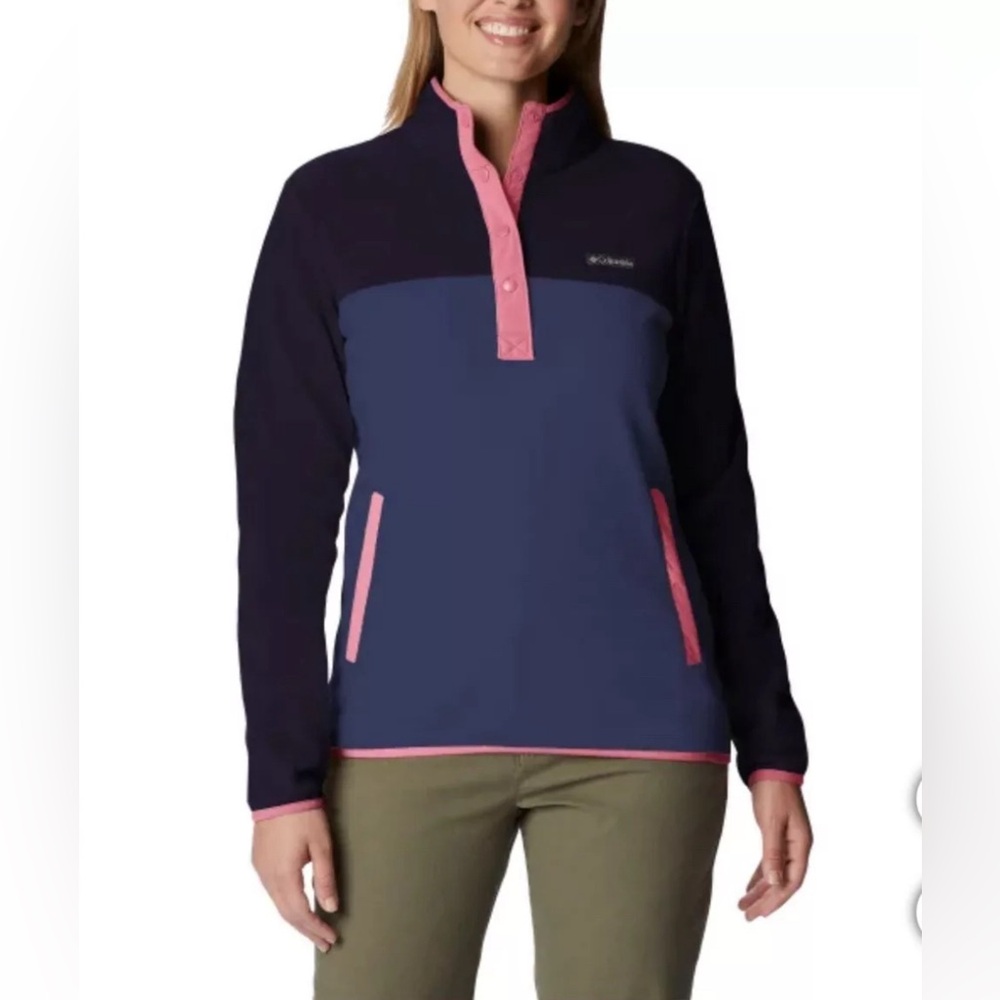 Columbia‎ Women's 2-tone Blue Fleece Pullover Size M